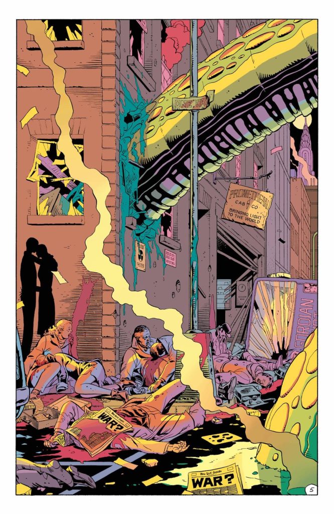 The alien squid has destroyed New York. Corpses line the streets.