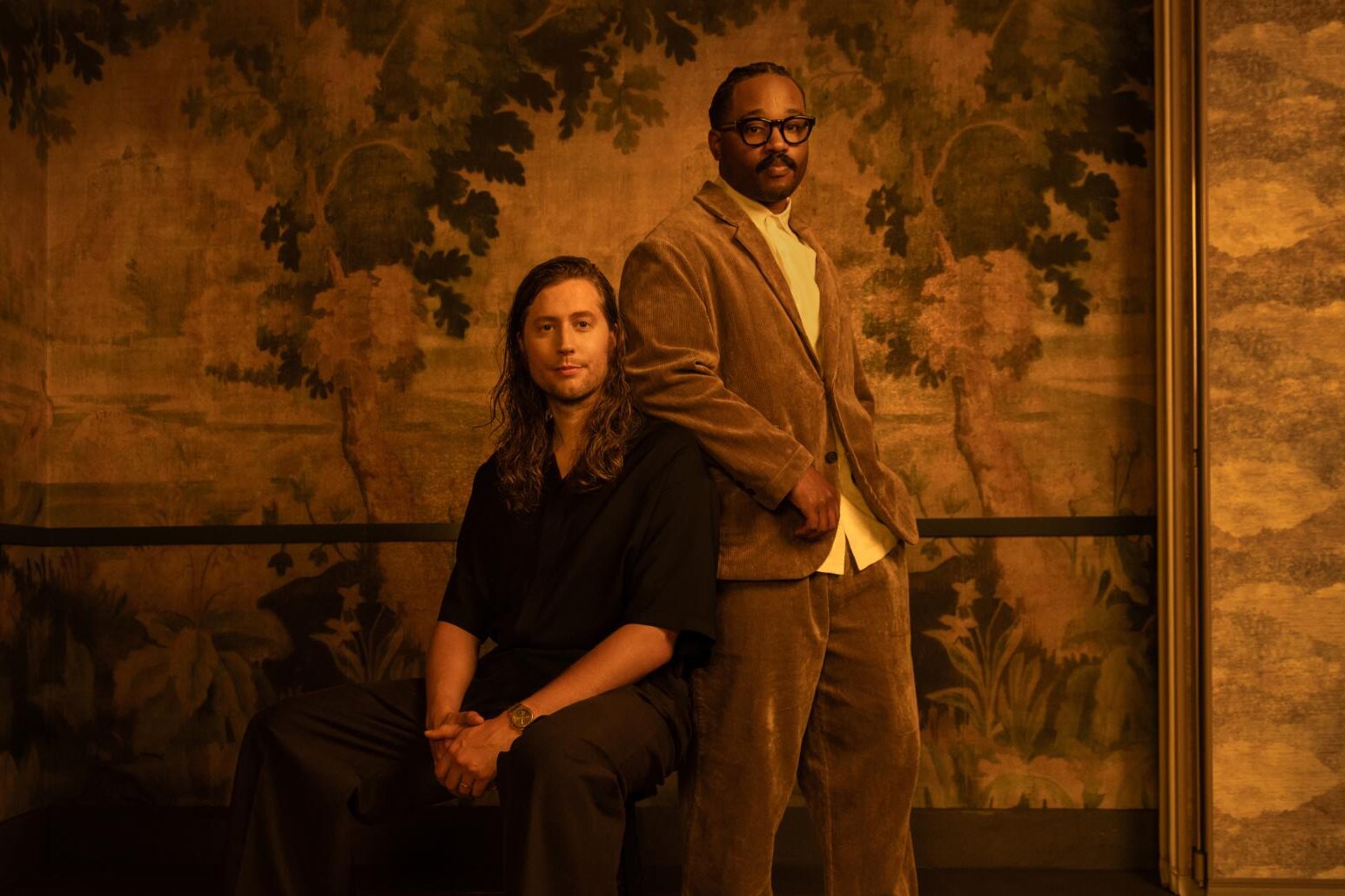 An image of composer Ludwig Goransson and director Ryan Coogler.
