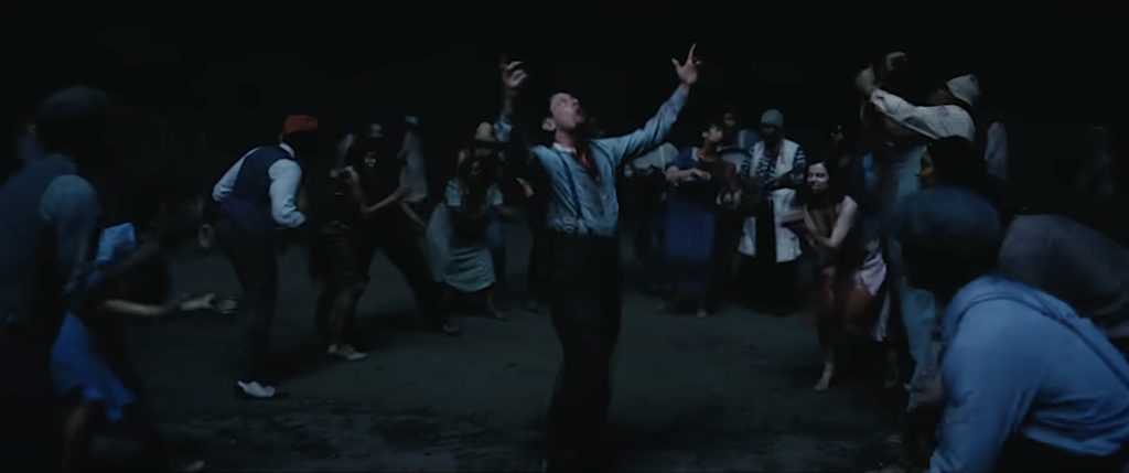 The vampires dance in an unholy celebration of unlife.